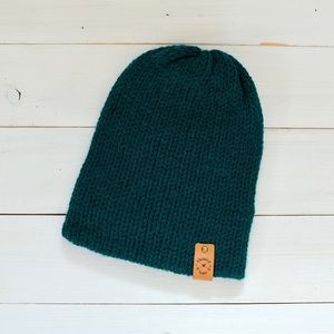 Kids, Teal green Knitted Toque, Beanie, Pompom hat, mommy and me, baby ha…